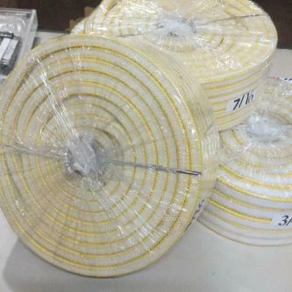 Gland Packing Non Asbestos Putih Kuning Size 12mm