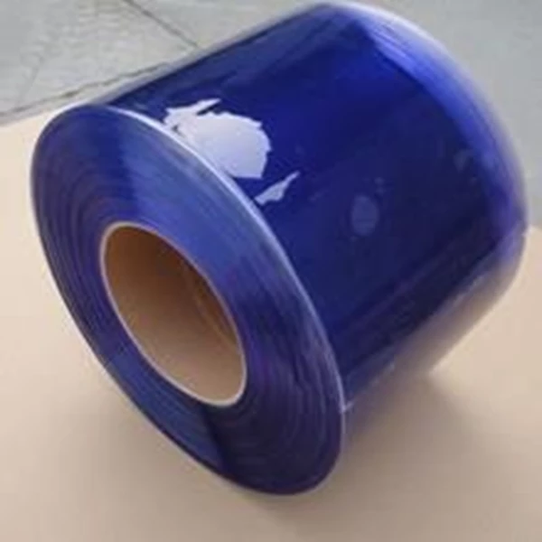 Tirai PVC / Plastik Blue Clear Untuk Gudang Marunda