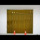 Tirai PVC / Plastik Curtain Warna Orange   1