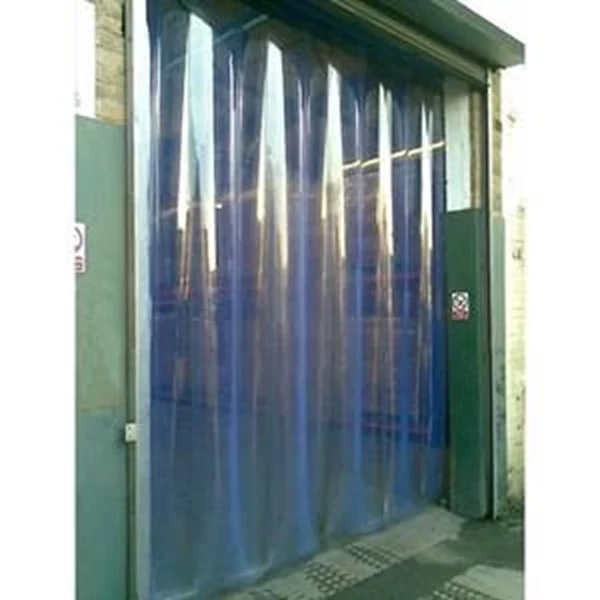 Tirai PVC Curtain Blue Clear Tebal 2mm x 20 cm